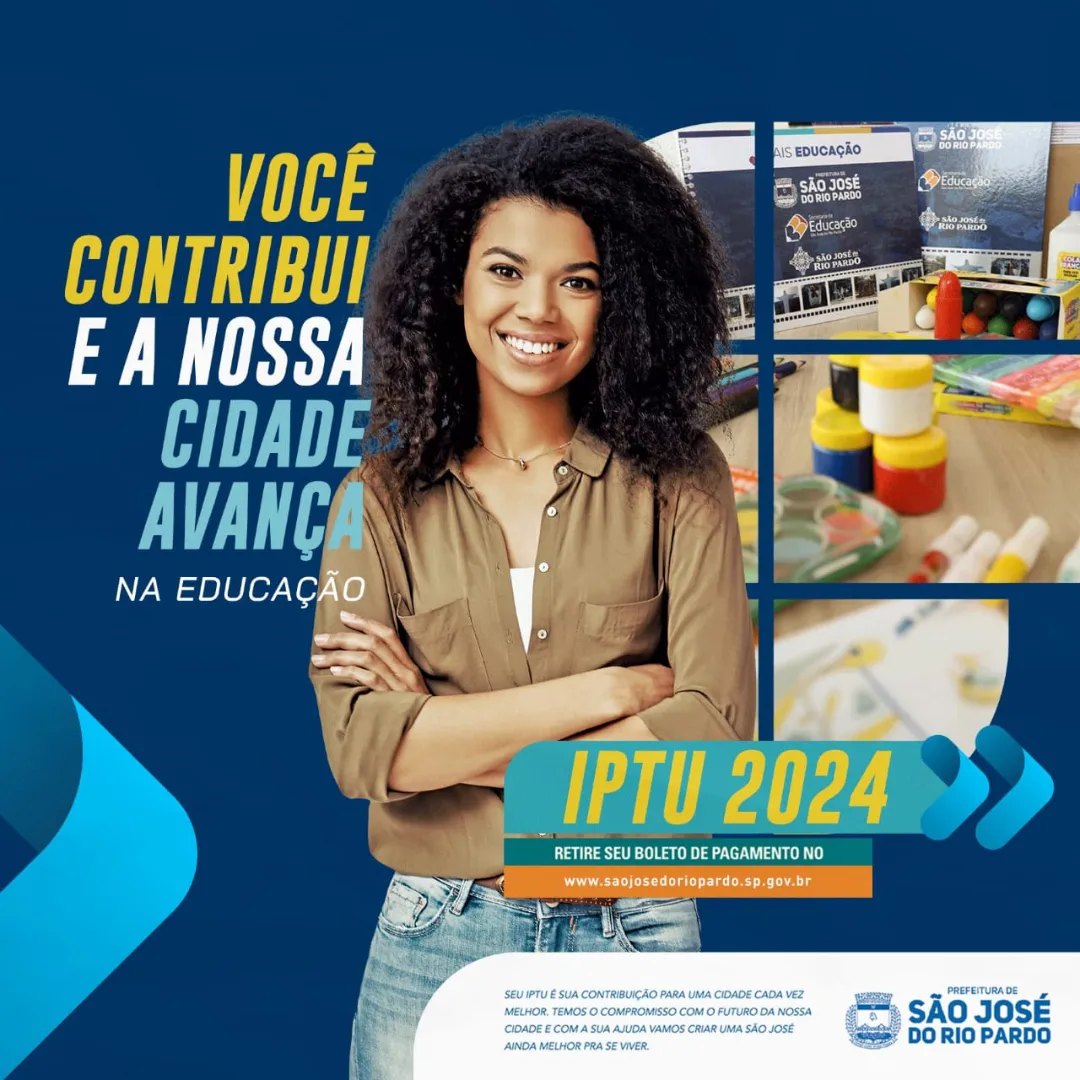 IPTU 2024 Já recebeu o seu carnê? Portal Oficinal de São José do Rio