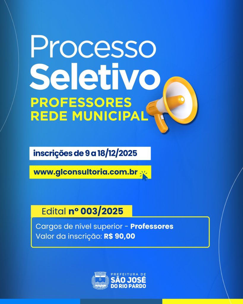 Processo Seletivo Professores da Rede Municipal