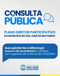 Consulta Pública para Plano Diretor Participativo