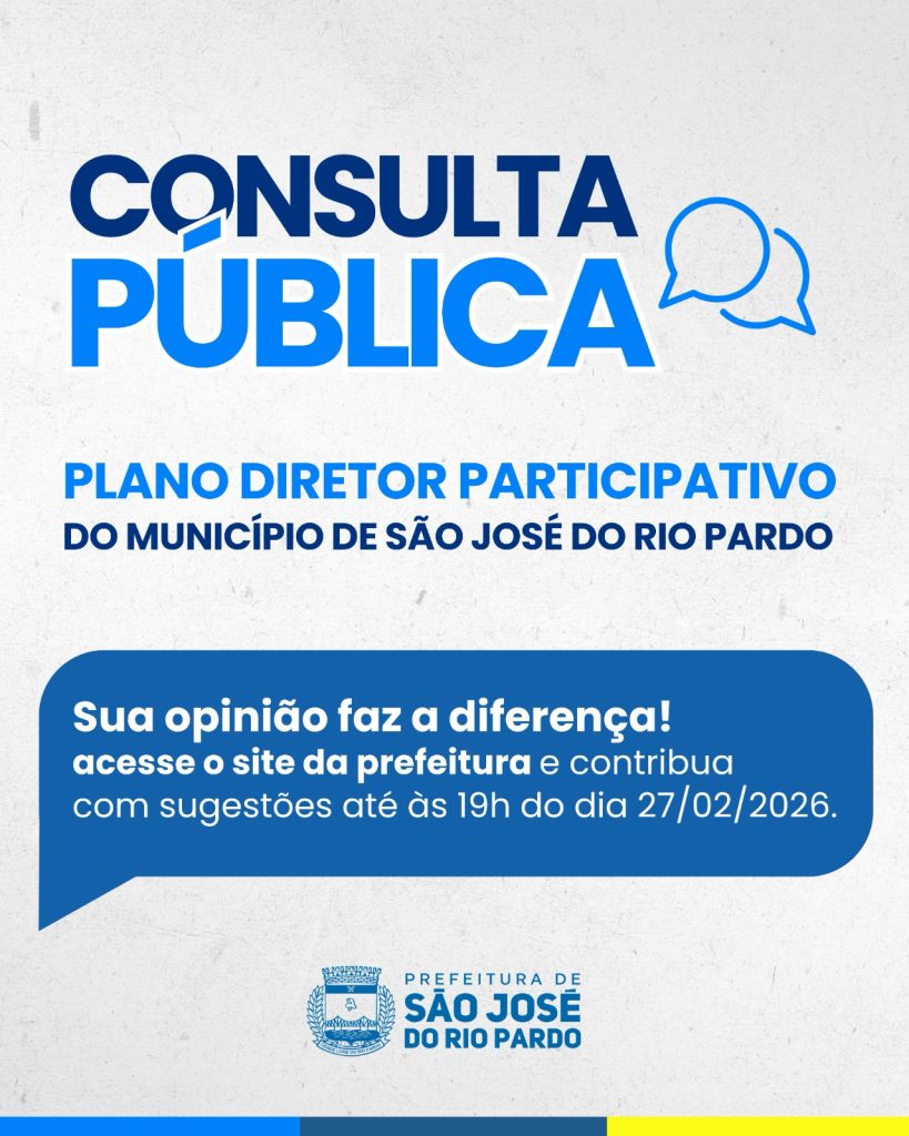 Consulta Pública para Plano Diretor Participativo